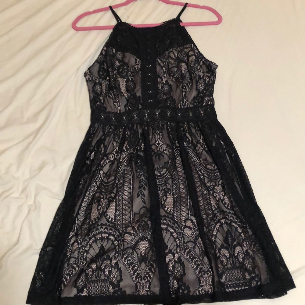 Francesca’s Lace Halter Dress